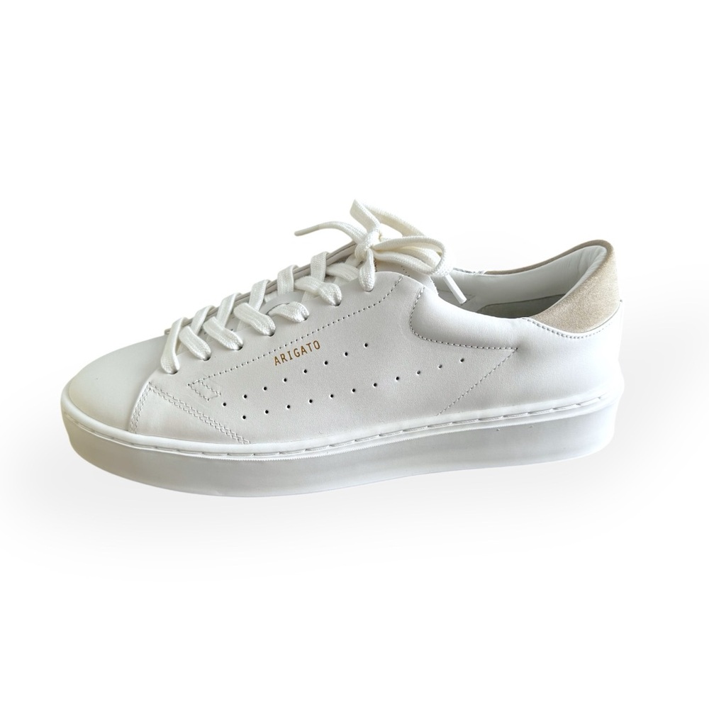 AXEL ARIGATO Clean Court sneaker in White & Taupe
size 10